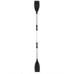 Pagaie de kayak en aluminium dmontable lgre - noir + argent - 2pcs