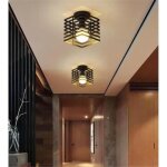 2pcs plafonnier industrielle en m�tal cage lustre suspension retro pour chambre couloir escalier entr�e ...