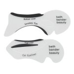 2pcs pochoirs reutilisables eva pour fard a paupieres et crayon yeux maquillage