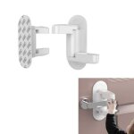 2pcs poign�es de porte adh�sives serrures s�curit� pour b�b� verrouillage s�curit� bloque porte verrous ...