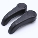 Poigne de rglage du sige - renault - clio ii mk ii - noir - 2pcs - compatible 1998 - 2008