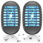 2pcs prise anti insectes electrique tueur moustiques lampe anti moustique uv bug zapper r�pulsif moustique ...
