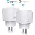 2pcs prise connectée wifi 16a compatible avec android ios amazon alexa google home assistant courant ... 2pcs prise connectée wifi 16a compatible avec android ios amazon alexa google home assistant courant ...