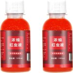 2pcs red 40 fishing liquid red ink fishing 100ml red worm concentrate liquid concentrated fish attractant ...