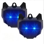2pc rpulsifs solaires pour animaux nocturnes - rpulsif pour cerfs - avec led lumineuses stroboscopiques ...