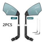 2pcs r�troviseur de v�lo anti - �blouissement guidon de bicyclette large plage de vue arri�re r�flecteur ...