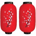 2pcs rouge 10 pouces lanterne japonaise lanterne suspendue dcorative en tissu impermable lanterne rouge ...