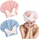 2pcs serviette cheveux super absorbante pour cheveux mouills bonnet de serviette de schagesechage rapide ...