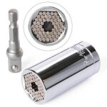 Adaptateur de douille universel - set 2 pi�ces - prise 1 / 4?3 / 4 (7?19 mm) - entra�nement 3 / 8 - pour ...