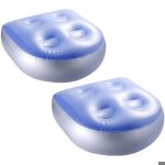 2pcs si�ge dappoint gonflable spa 47x37cm coussin dossier + 4 ventouses jacuzzi / spas .