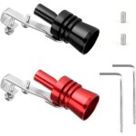 2pcs sifflets turbo de voiture sifflet pour tuyau d�chappement turbo sound simulator whistle daluminium ...