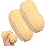 2pcs squishy jouet � presser en forme de cacahu�te ouet anti - stress r�aliste en forme de cacahu�te ...