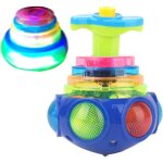 2pcs toupies lumineuses pour tout - petits / enfants jouet sensoriel pour b�b� avec musiquelumi�res pour ...