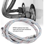 Tuyau dalimentation en eau - tip - acier inoxydable 304 - 60 cm - eu g3 / 8 - flexible chaud / froid