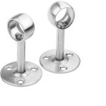 2pi�ces support de tringle � rideau acier inoxydable tringle penderie support pour montage au plafond ...