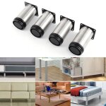 2windeal 2pcs butoir de porte adhsive arret porte magntique bute en acier inoxydable silicone noir ...