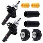 2x amortisseur + palier de jambe + protection kit avant pour vw golf 5 plus v