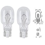 2x ampoule 12v 7w t15 w2. 1x9. 5d wedge feu anti brouillard stop arriere compteur voyant temoin