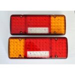 2x arrière led 12v feux 5 fonctions ultra mince design pour camion remorque châssis benne lkw camping ... 2x arrière led 12v feux 5 fonctions ultra mince design pour camion remorque châssis benne lkw camping ...