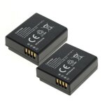 2x batterie pour leica d - lux, panasonic lumix dmc - lx100, dmc - gx7 - gx80, dmc - tz80, dc - tz91 ...