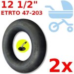 2x chambre a air adaptable 47 - 203 poussette jane slalom powertwin powertrack valve 45
