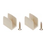 2x clip bloqueur de manivelle volet roulant beige support guide manette plastique 15mm - 18mm universel ...