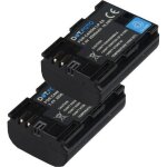 2x dot. foto extra canon lp - e6 batterie - 74v / 2200mah