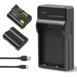 2x en - el15 / en - el15c batterie 2600mah et chargeur pour nikon 1 v1d600 d610 d750 d810 d800 d880 d7000 ...