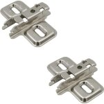 2x embase en croix a visser blum 173l6100 charnire porte meuble placard cuisine salle de bain