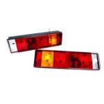 2x feux arri�re 12v 24v ch�ssis camping - car camion caravane remorque benne camionnette 470mm ampoules ...