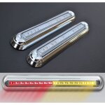 2x led multifonctions arrire combinaison feux avec finition chrome cadre