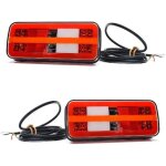 2x multi fonctions arrire lampes 12v 24v queue rcupration feux dynamique clignotant camion remorque ...