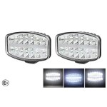 2x phares feux longue port�e + position blanc led 12v - 24v 80w pour camion scania daf man e9
