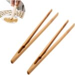 2x pince à toasts pince à pain grillé pince de cuisine en bambou pour grille - pains baguettes 18cm 2x pince à toasts pince à pain grillé pince de cuisine en bambou pour grille - pains baguettes 18cm