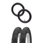 2x pneu chambre a air 12 1 / 2 valve droite lisse velo poussette tricycle enfant cycle