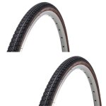 2x pneu velo 28 x 1. 5 noir flanc marron etrto 40 - 622 vtt vtc trekking ville pneus v�lo 28 pouces