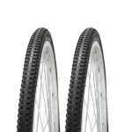 2x pneu vlo 650 x 35a 26 x 1 3 - 8 (37 - 590) noir cycle ville route chemin