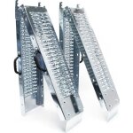 2x rampe de chargement pliable acier galvanis� moto atv quad rail collision 160x22. 5cm 400kg - 30323 ...