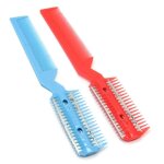 2x rasoir peigne coupe à cheveux effileur avec lame tondeuse coiffure poils 2x rasoir peigne coupe à cheveux effileur avec lame tondeuse coiffure poils