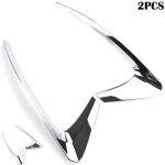 2x pour renault kadjar 2016 - 2017 couvercle garniture de phare antibrouillard arrire chrome - coque ...