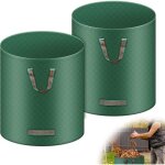 2x sacs de jardin indchirables 500l sac jardinage dchets autoportant big bag avec poignes tanche ...