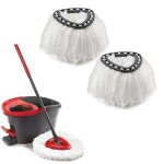 2x serpillère compatible avec vileda o - cedar balais nettoyant - tête de rechange microfibre 2x serpillère compatible avec vileda o - cedar balais nettoyant - tête de rechange microfibre