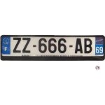 2x supports de plaque - euro clip - noir