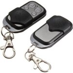 Tlcommande universelle - copieuse - 433 mhz - 100m porte - 2 piles - noir