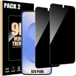 2x vitre protection - booling - pour samsung galaxy s25 plus - verre tremp� anti - espion