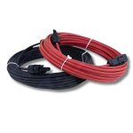 2x5m allonge c�ble solaire 4mm� - mc4 - (noir - rouge)