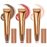 3 en 1 bton de maquillage stylo de contour surligneur blush crme scintillante soyeuse longue dure