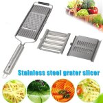 3 en 1 coupe multi - usages trancheuse à légumes éplucheur en acier inoxydable râpe déchiqueteuses outil ... 3 en 1 coupe multi - usages trancheuse à légumes éplucheur en acier inoxydable râpe déchiqueteuses outil ...