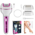 3 en 1 �pilateur �lectrique rechargeable pour femmes pour visage et corps �pilation f�minine tondeuse ...