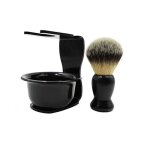 3 en 1 kit de rasage homme : blaireau + titulaire + bols pour savon à barbe - rasage accessoires homme ... 3 en 1 kit de rasage homme : blaireau + titulaire + bols pour savon à barbe - rasage accessoires homme ...